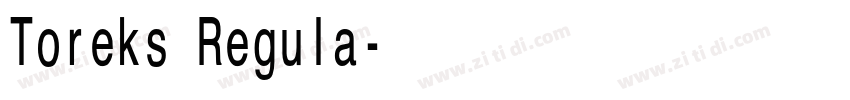 Toreks Regula字体转换 Toreks Regula字体转换